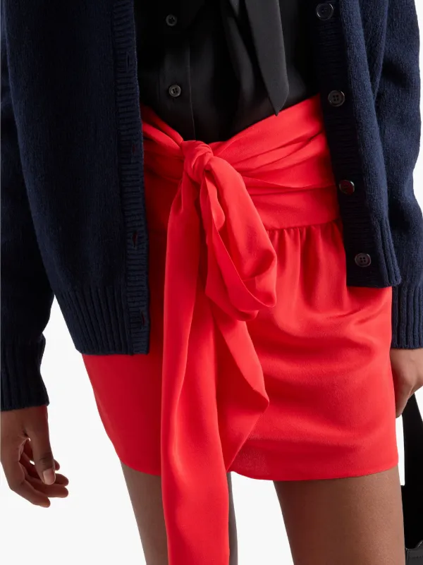 PRADA エレガント Crepe de chine ミニスカート Prada Crepe De Chine Miniskirt | Saks Fifth Avenue