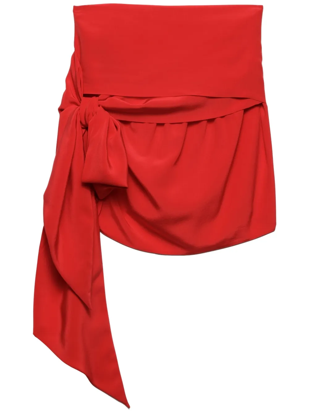 Prada Crêpe de chine mini-rok Rood