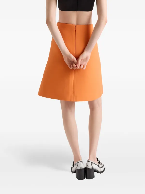 【日本入手困難】プラダ Tricotine skirt スカート Prada Tricotine スカート | オレンジ | FARFETCH JP