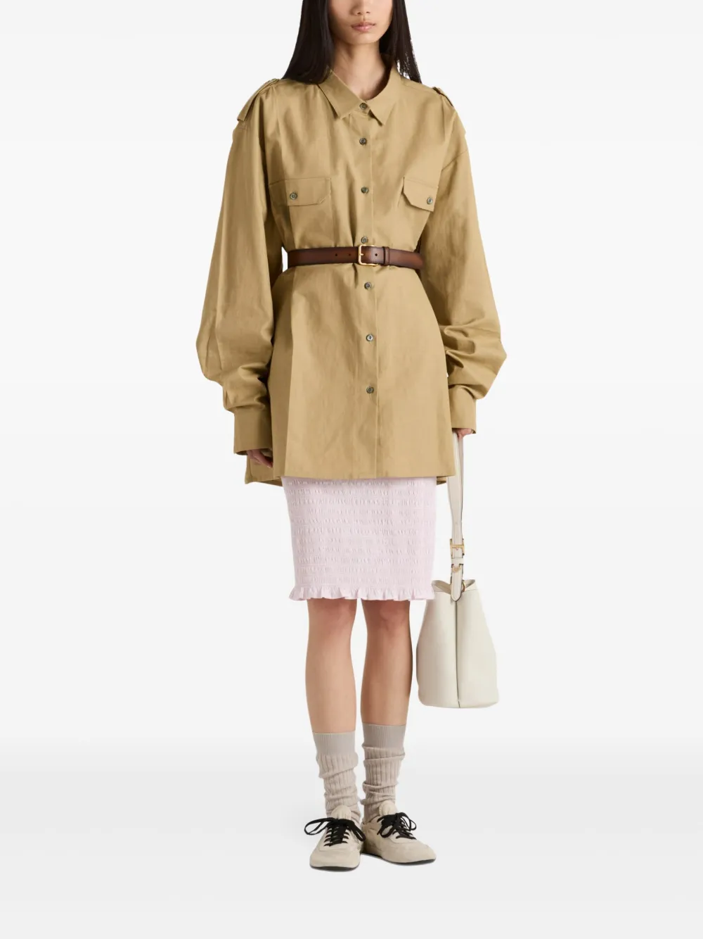 Prada Oversized blouse - Beige