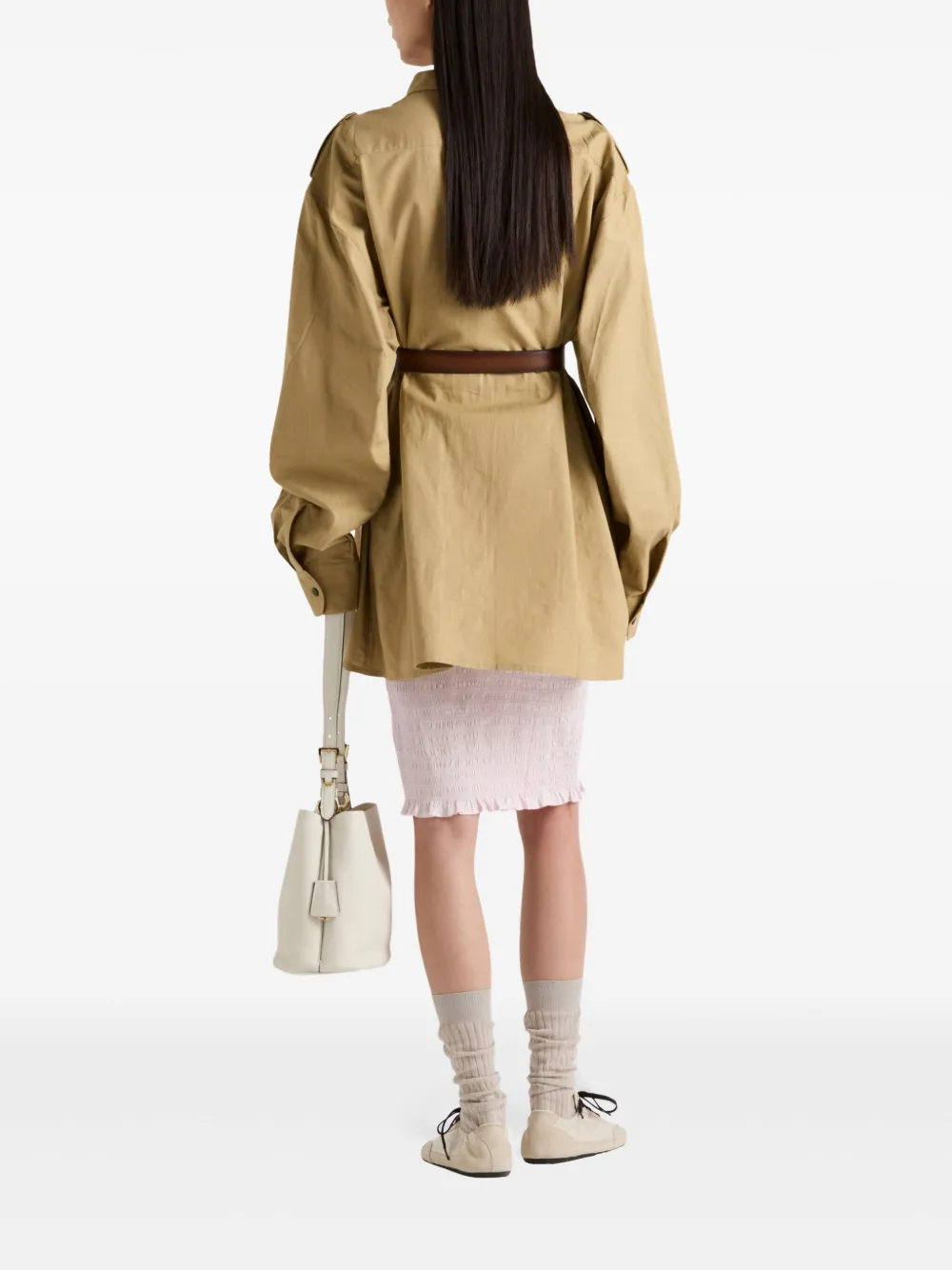Prada Oversized blouse Beige