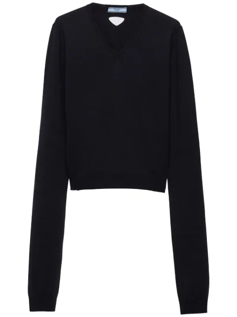 Prada wool V-neck sweater