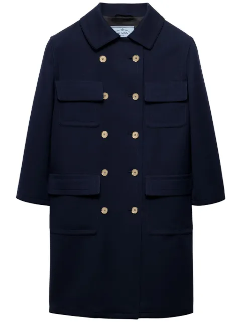 Prada double-breasted coat 