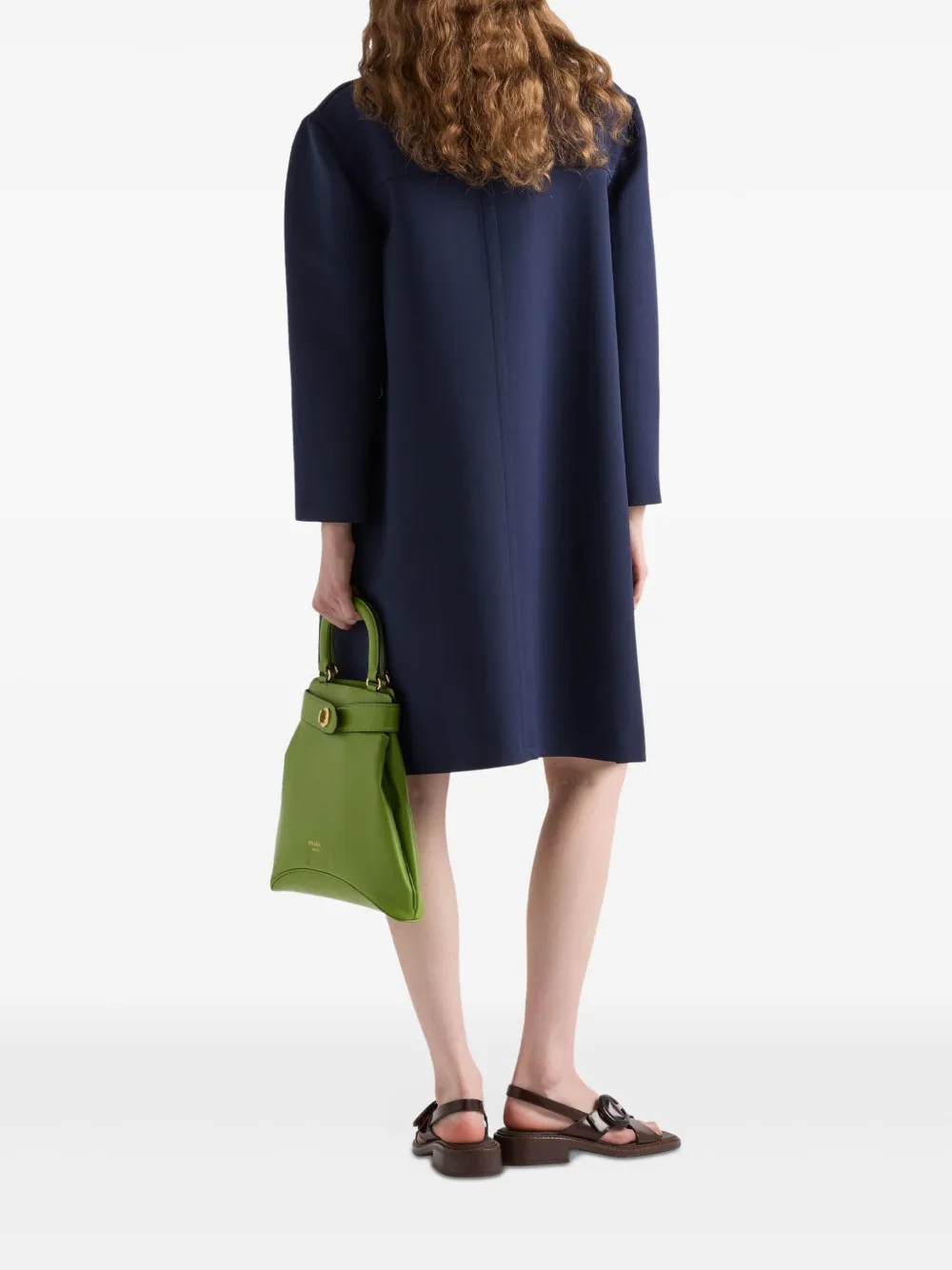 Prada Jas met dubbele rij knopen Blauw