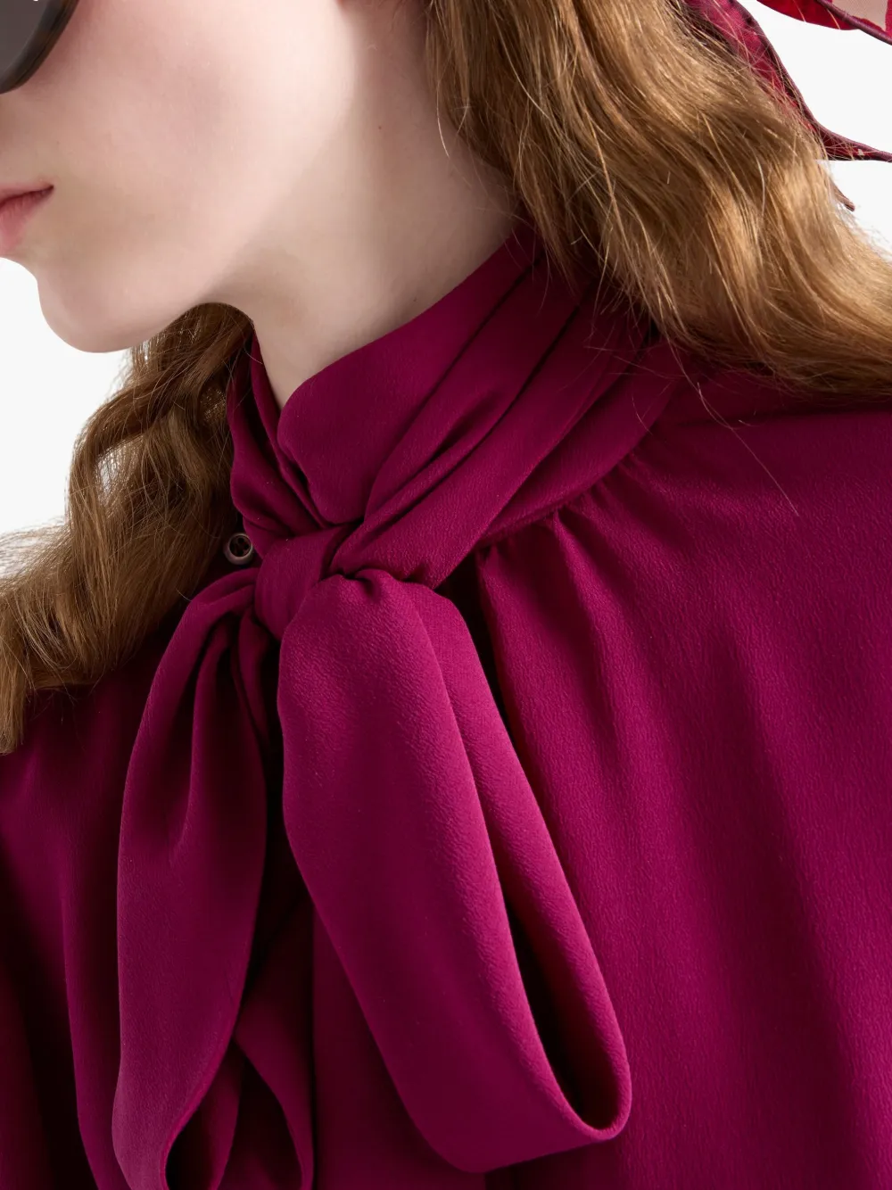 Prada Marocain blouse Roze
