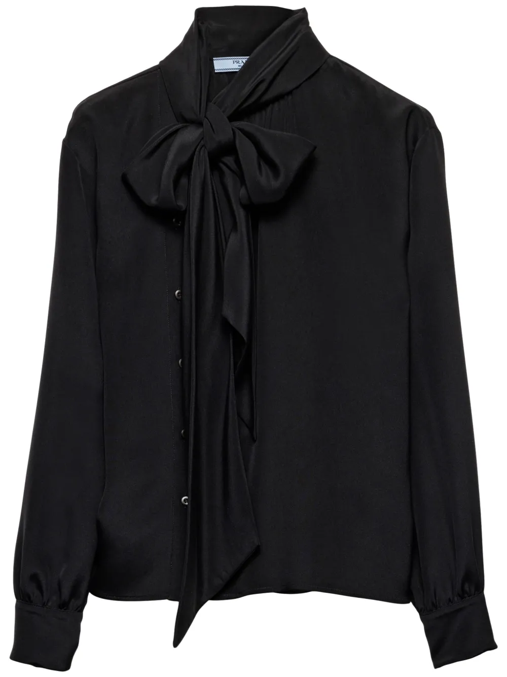 Prada Marocain blouse Zwart