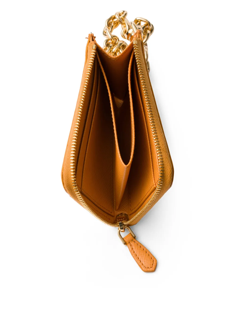 Prada Portemonnee van saffiano leer Oranje