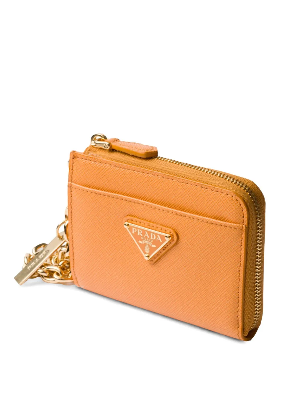 Prada Portemonnee van saffiano leer Oranje