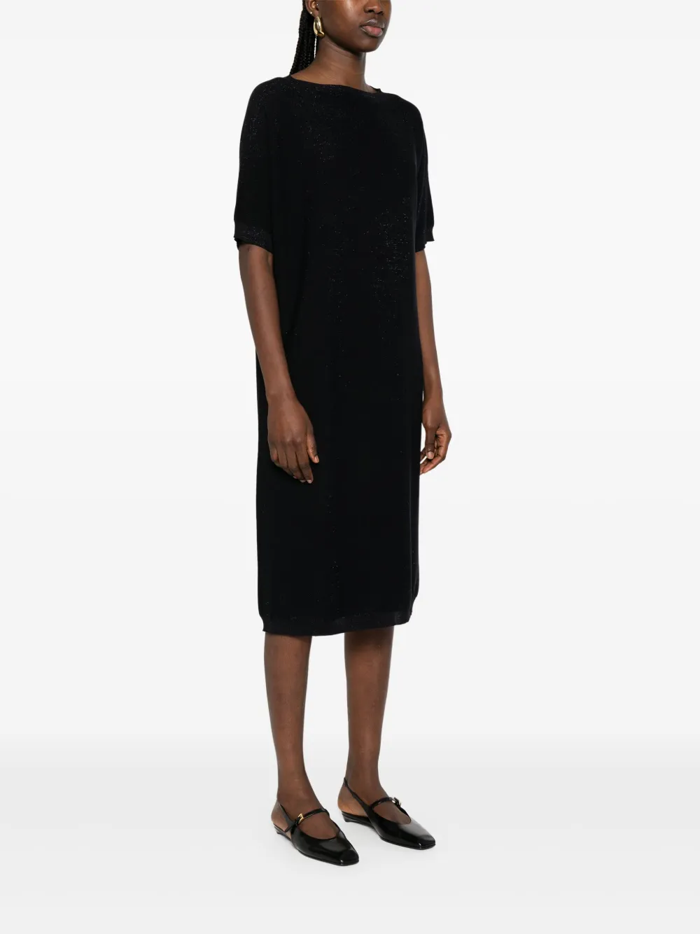 Fabiana Filippi Gebreide midi-jurk Blauw