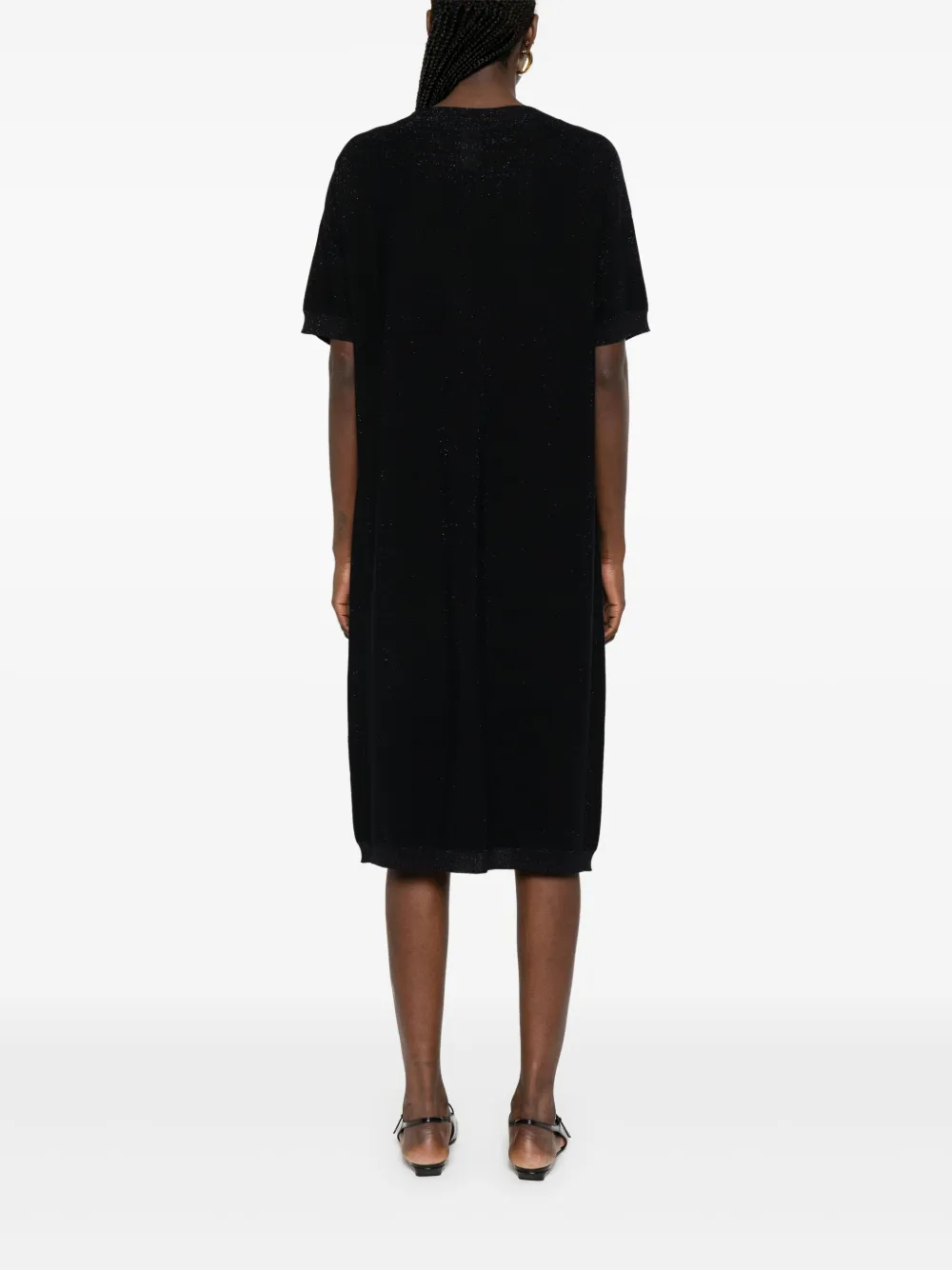 Fabiana Filippi Gebreide midi-jurk Blauw