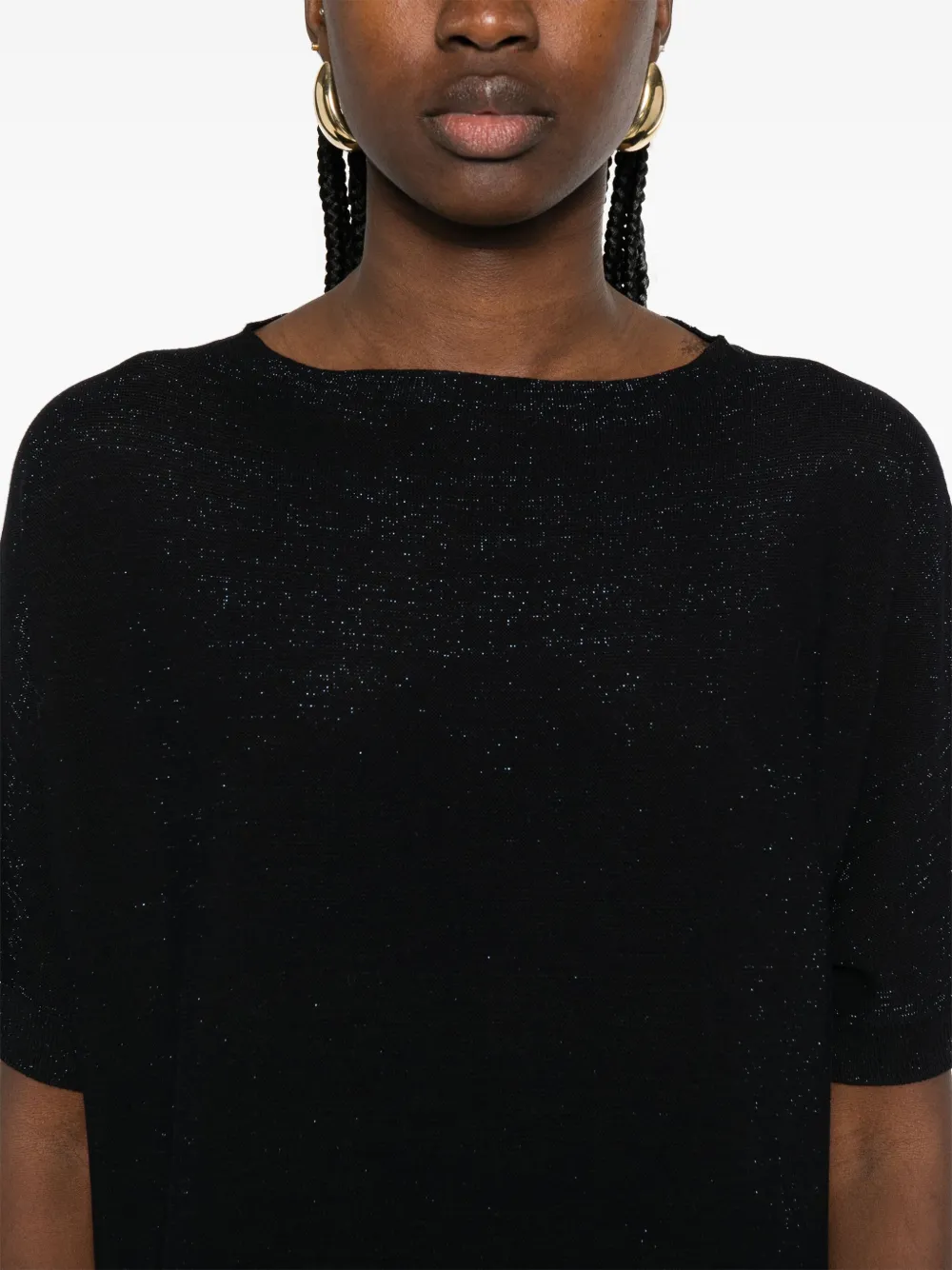 Fabiana Filippi Gebreide midi-jurk Blauw