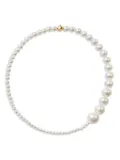 Sophie Bille Brahe 14K yellow gold Peggy Moon pearl bracelet - White