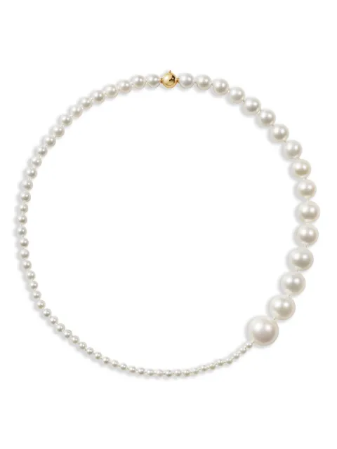 Sophie Bille Brahe 14K yellow gold Peggy Moon pearl bracelet