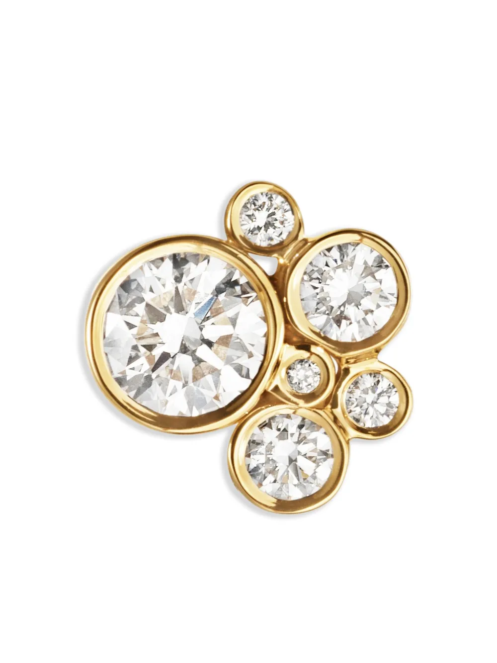 Sophie Bille Brahe Bisou ダイヤモンド シングルピアス 18Kイエローゴールド Sophie Bille Brahe Bisou ダイヤモンド シングルピアス 18Kイエローゴールド