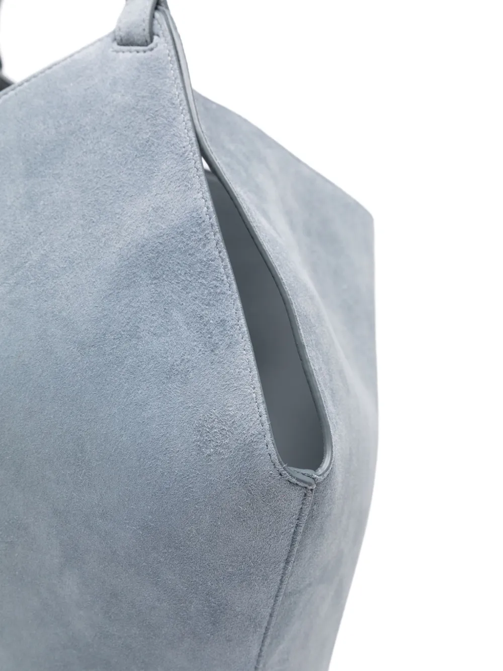 KHAITE Kleine Lotus shopper Blauw