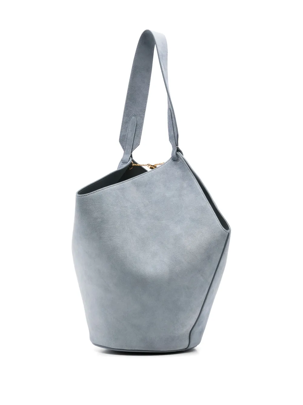 KHAITE Kleine Lotus shopper Blauw