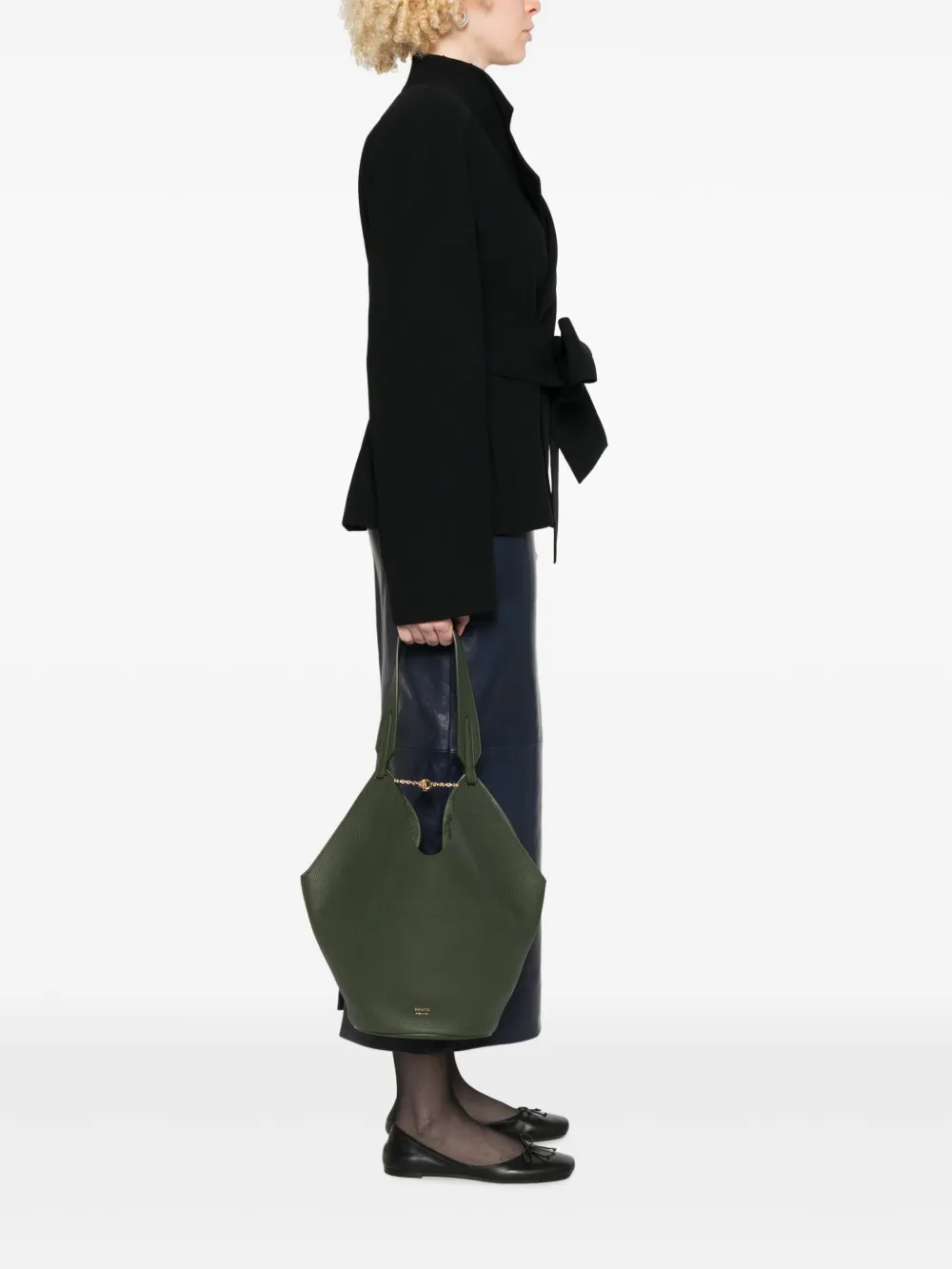 KHAITE SMALL LOTUS TOTE BAG