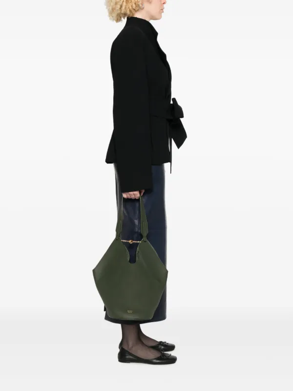 KHAITE Small Lotus Tote Bag | Green | FARFETCH