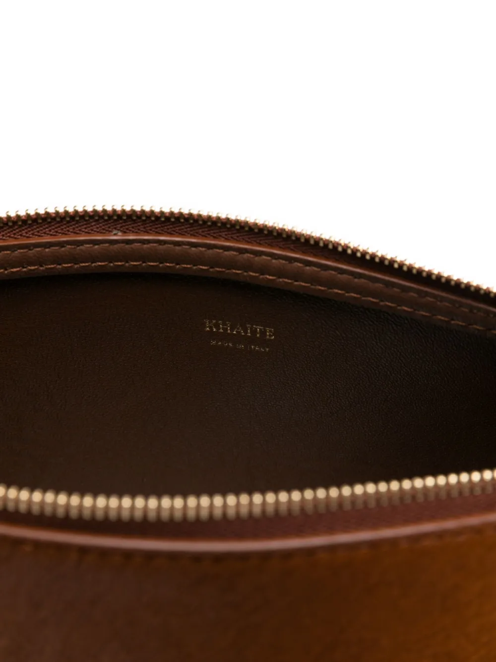 KHAITE Lina clutch Bruin