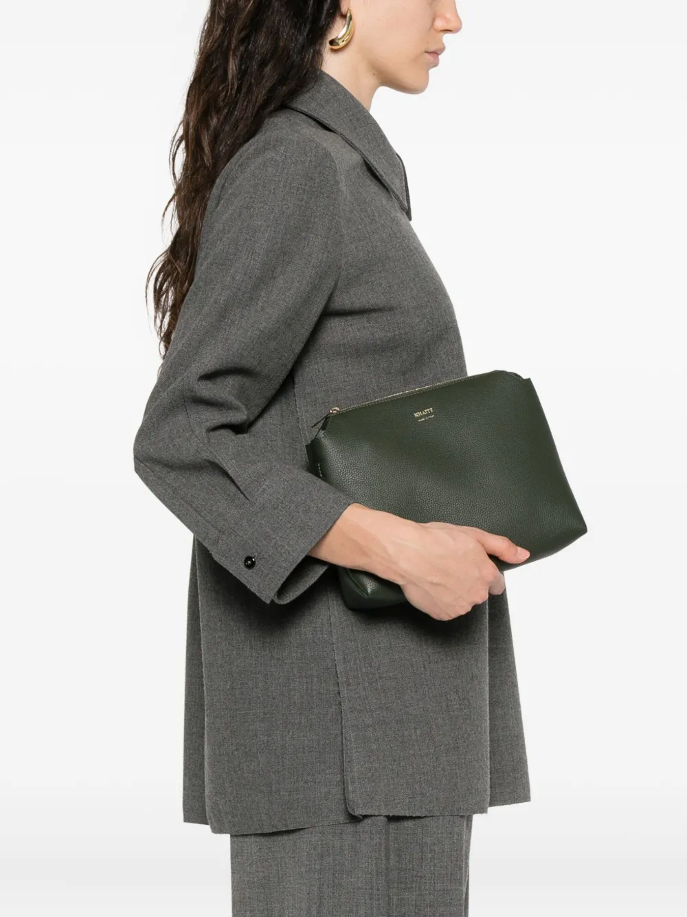 KHAITE Lina medium crossbodytas Groen