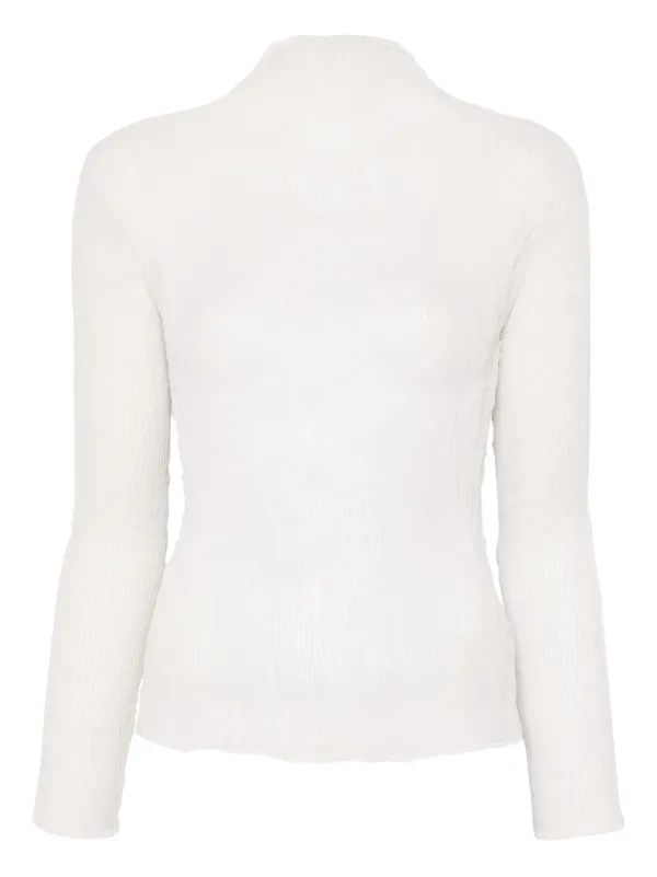 【SIZE:L】ISSEY MIYAKE CHIFFON TWIST トップス Issey Miyake Chiffon Twist Top | White | FARFETCH CA
