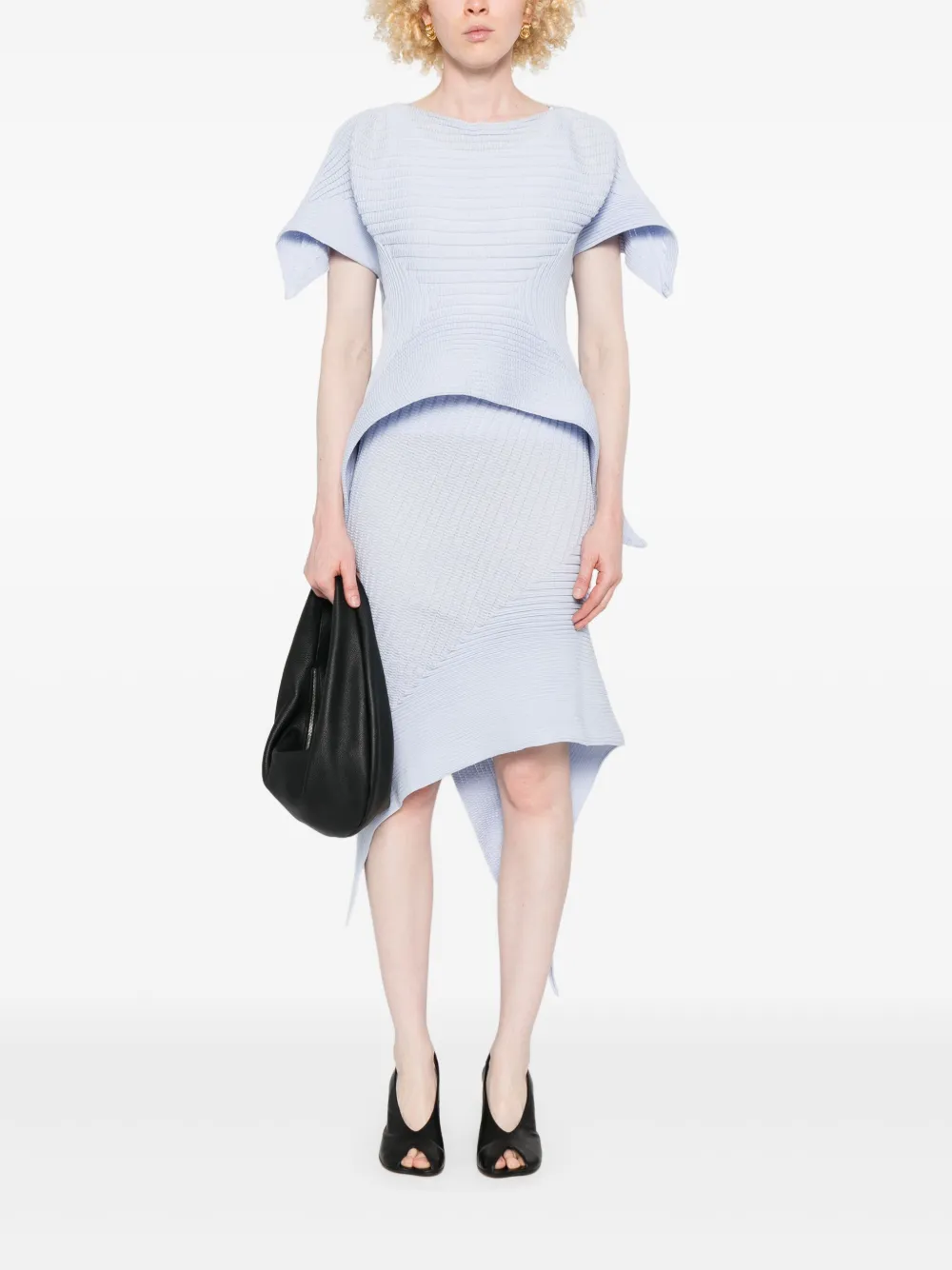 Issey Miyake Asymmetrische rok - Blauw