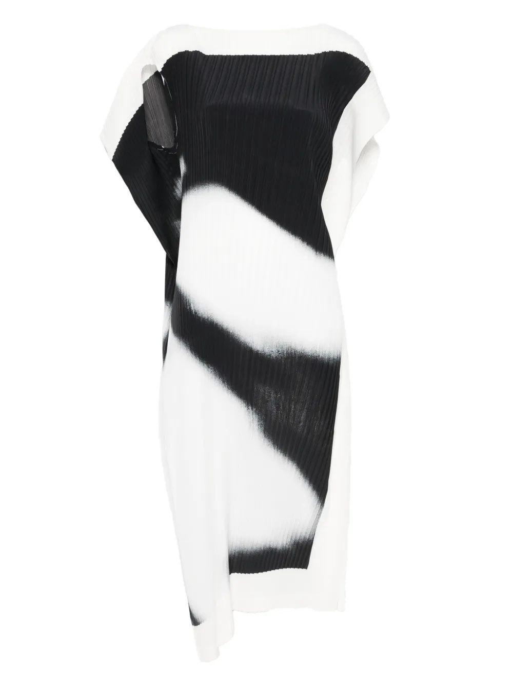 Issey Miyake vestido midi Shadow Study | negro | Image 1