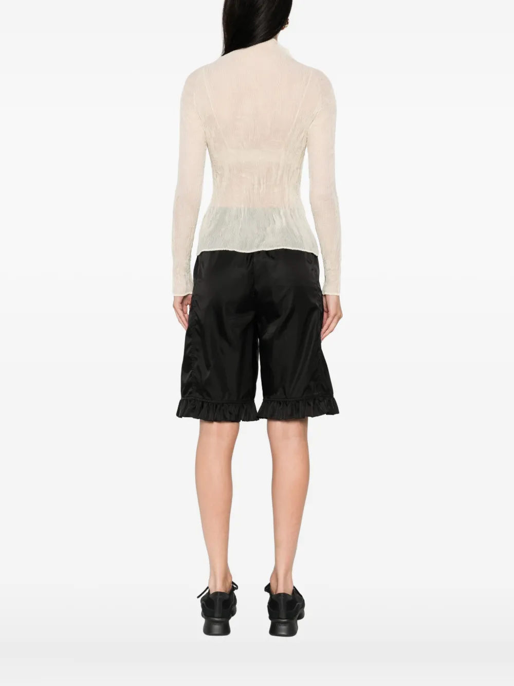 Issey Miyake Semi-doorzichtig blouse Beige