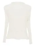 Issey Miyake semi-sheer blouse - Neutrals