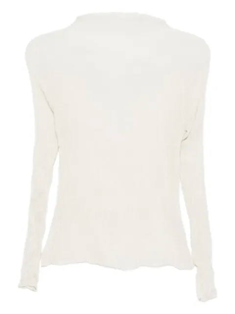 Issey Miyake semi-sheer blouse