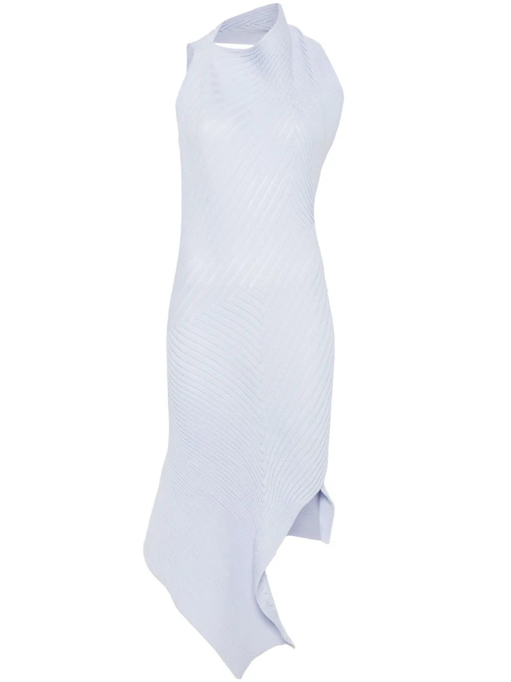 Issey Miyake vestido midi con diseño asimétrico | azul | Image 1