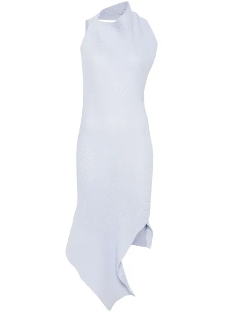 Issey Miyake asymmetric midi dress