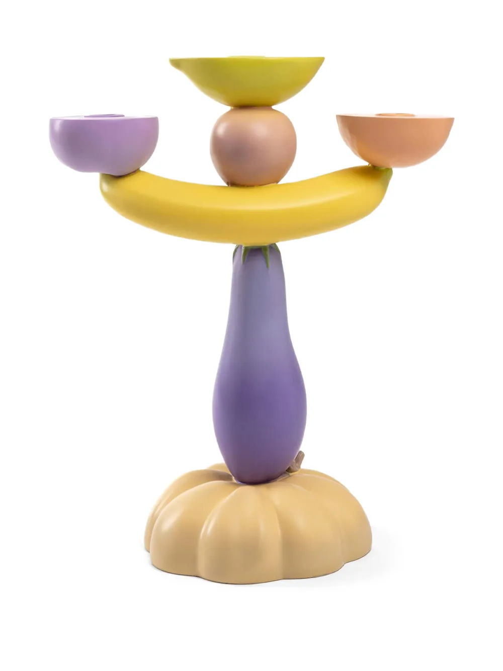 Seletti Vitamin Aubergine Candlestick (36cm) In Purple