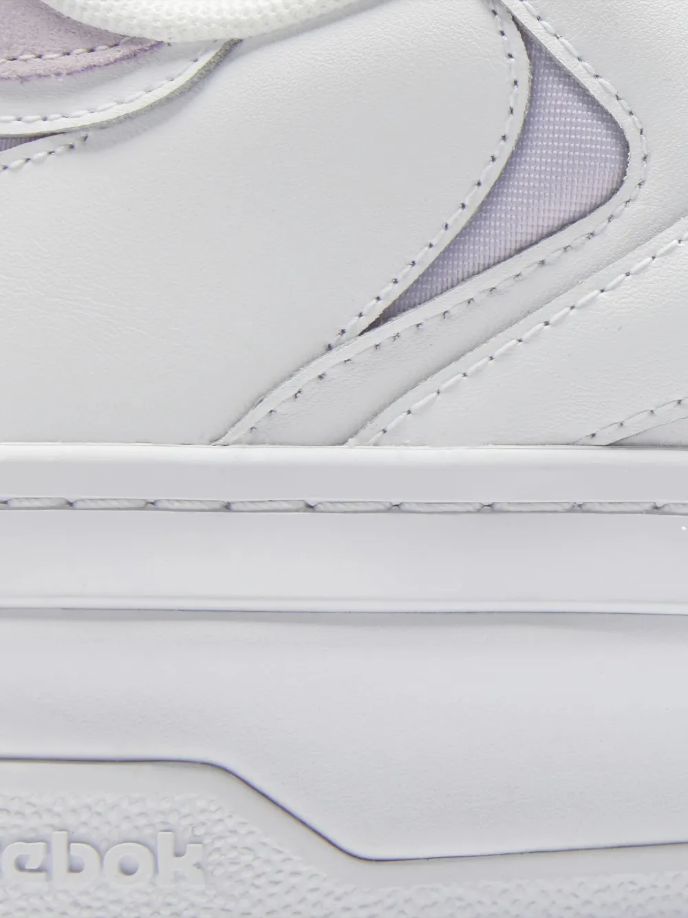 Reebok Club C Extra "white/luminous Lilac" Sneakers In White