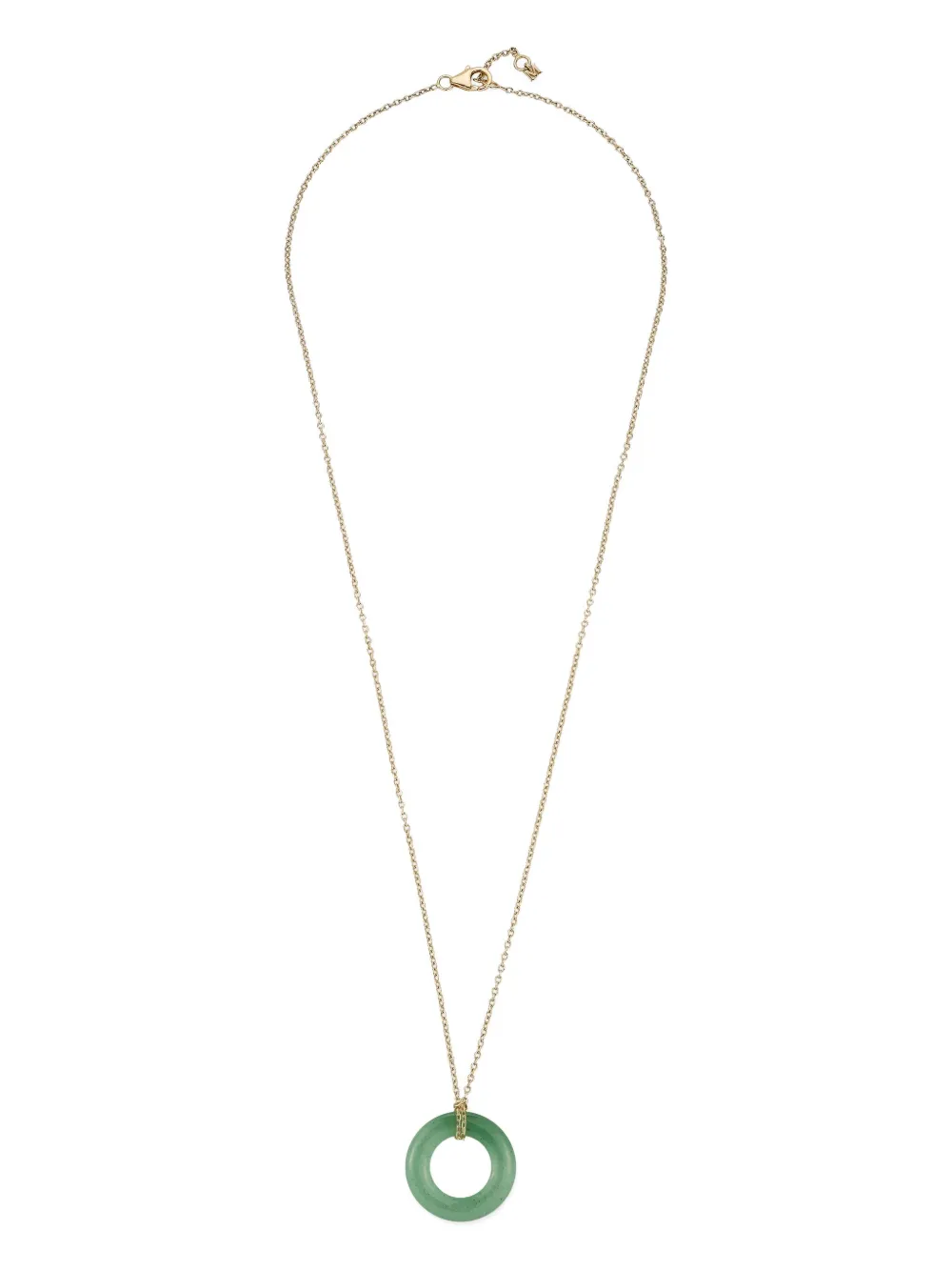 Mateo collier Donut en or 14ct à pendentif en jade | or | Image 1