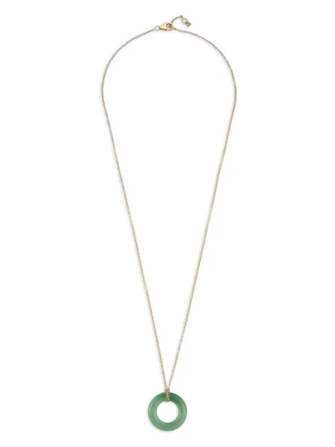 Mateo 14K yellow gold Donut jade necklace