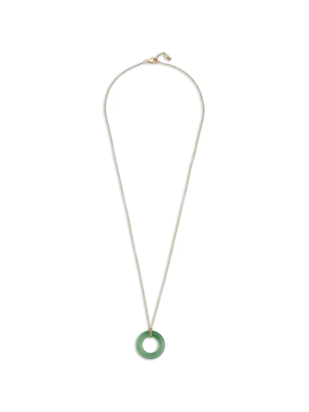 Mateo 14kt yellow gold Donut jade necklace - Oro