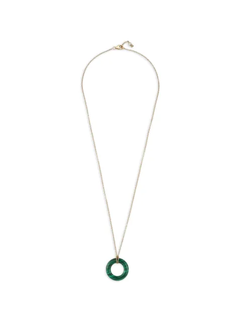 Mateo Donut diamond and malachite necklace