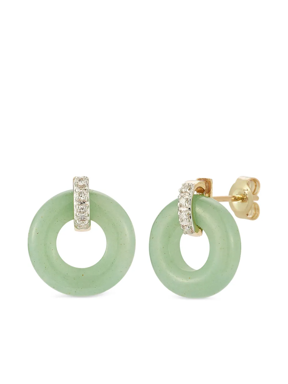 Mateo hoop earrings - Groen