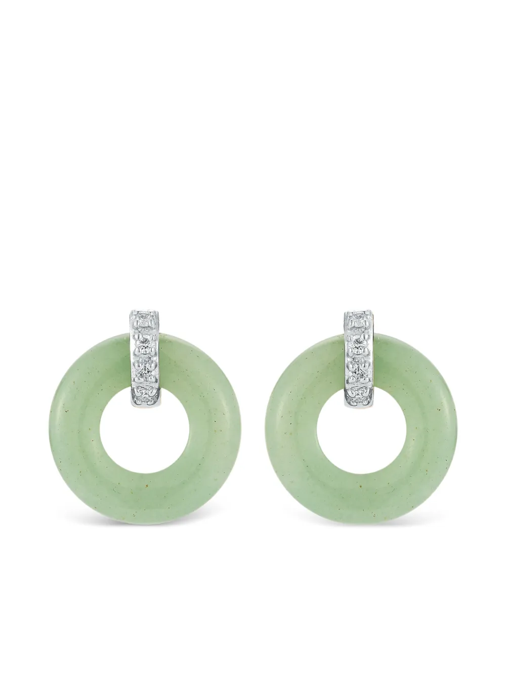 Mateo hoop earrings - Green
