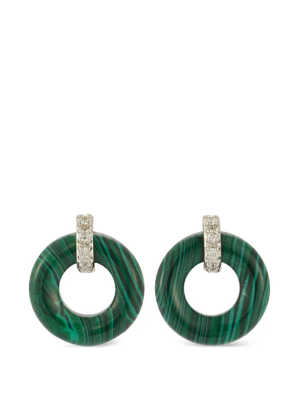 Mateo Diamond Donut earrings - Verde