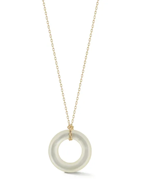 Mateo 14kt yellow gold Donut mother of pearl necklace