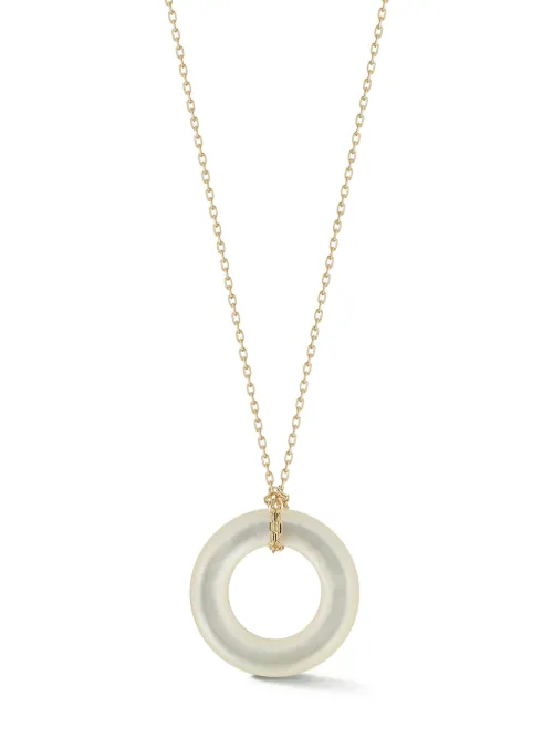 Collier Donut en 14ct à pendentif en nacre - Mateo - Modalova