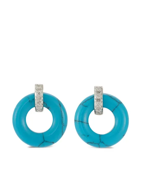 Mateo 14K yellow gold Donut diamond earrings