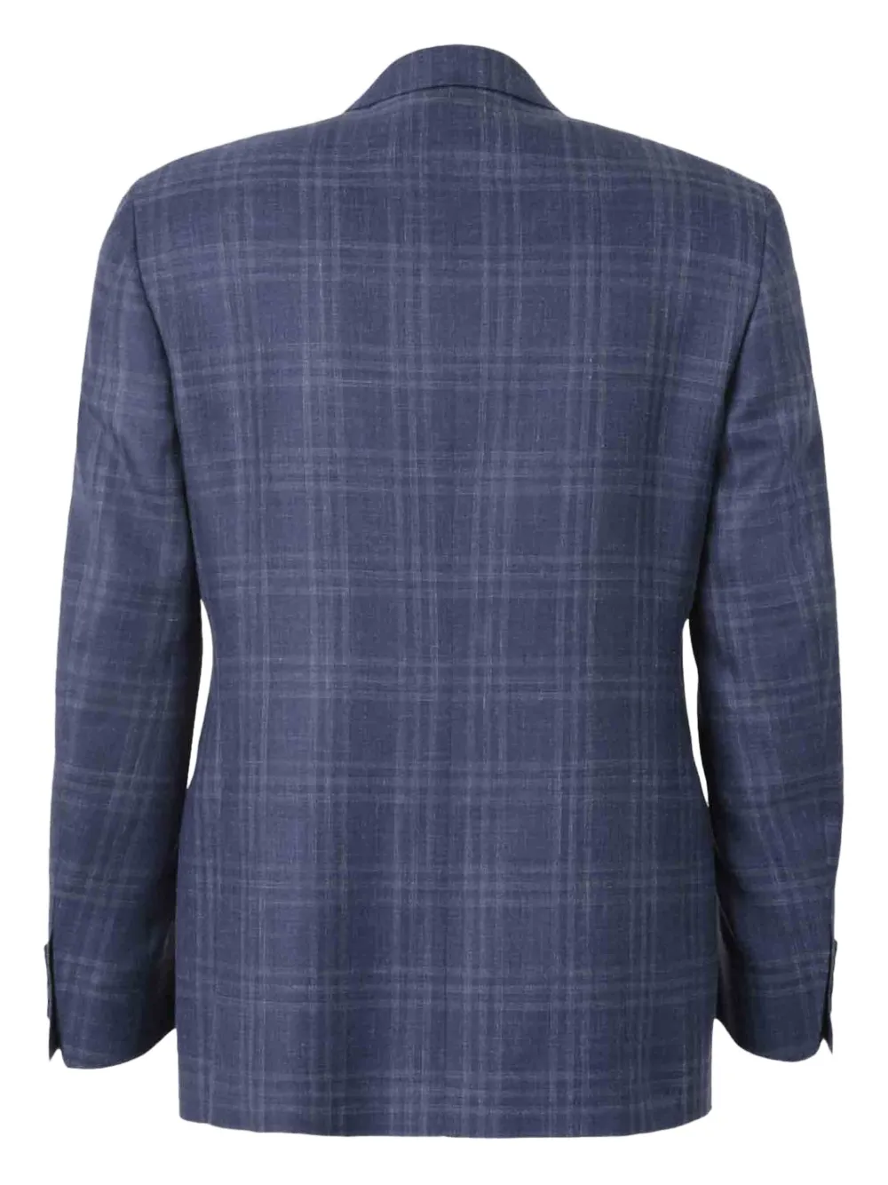 Canali checked blazer - Blauw