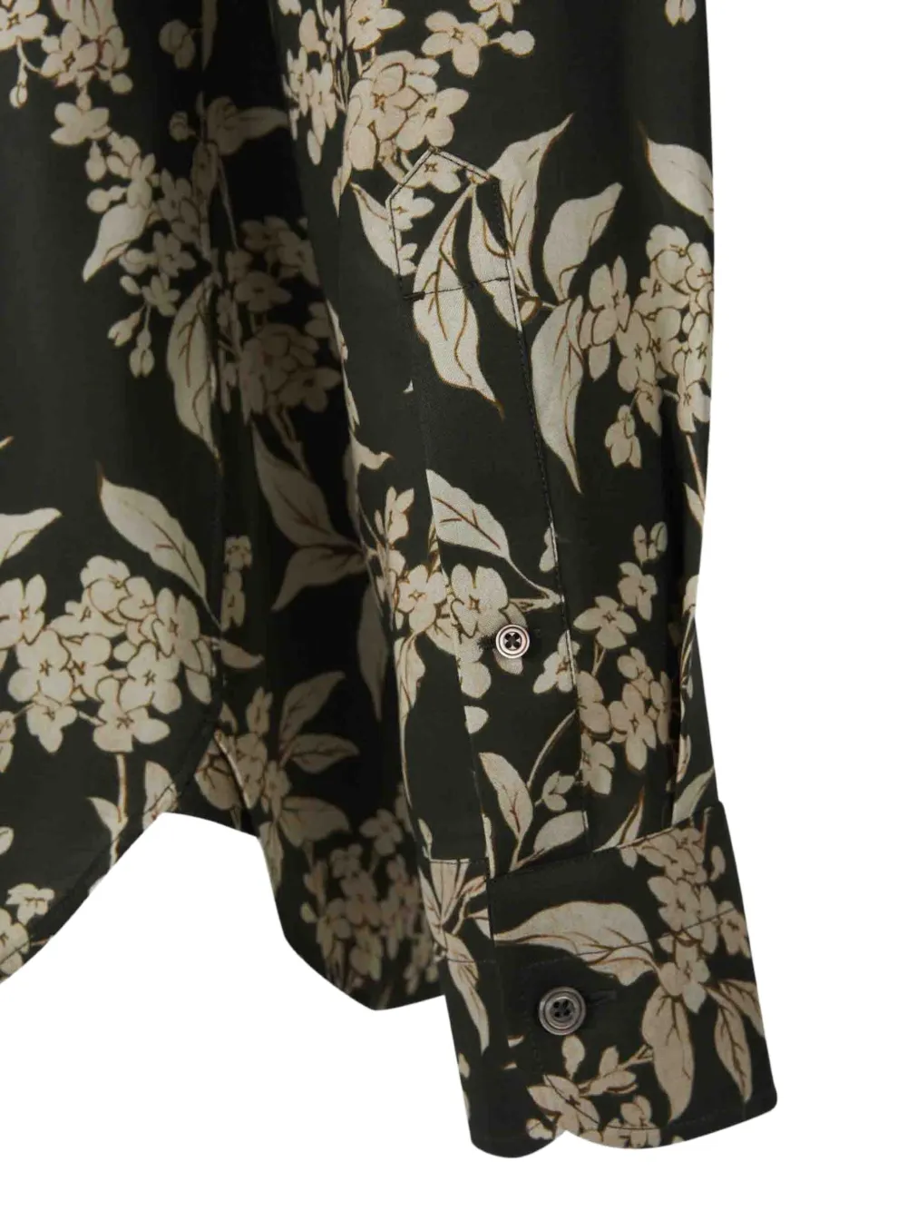 TOM FORD Overhemd met bloemenprint Zwart