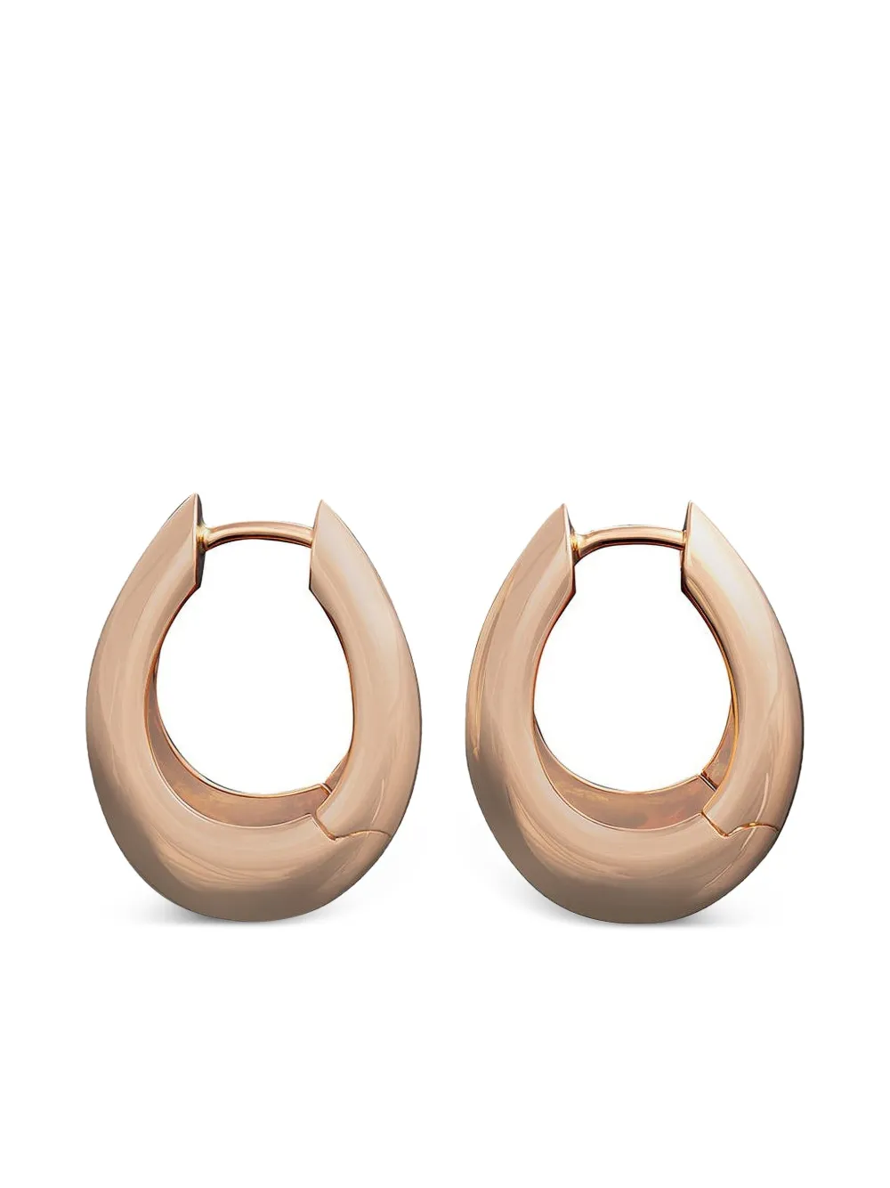 18K rose gold Chakra hoop earrings