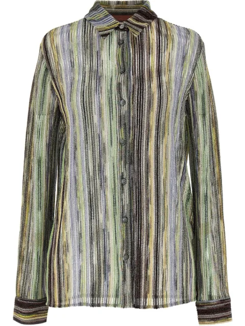Missoni camisa de lamé con motivo de rayas