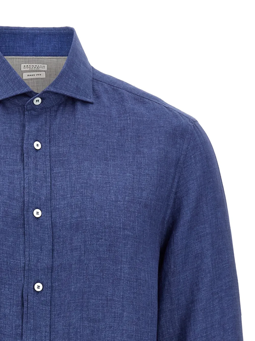 Brunello Cucinelli Linnen overhemd Blauw