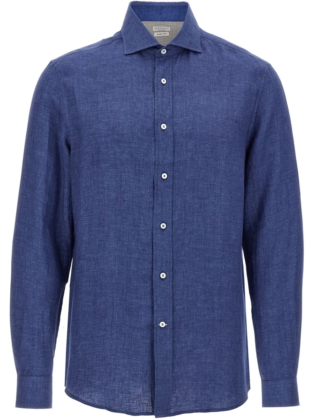 Brunello Cucinelli Linnen overhemd Blauw